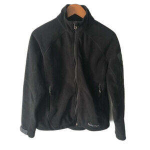 Marmot Black Zip-Up Fleece Cozy Jacket Size Medium Outdoor Casual